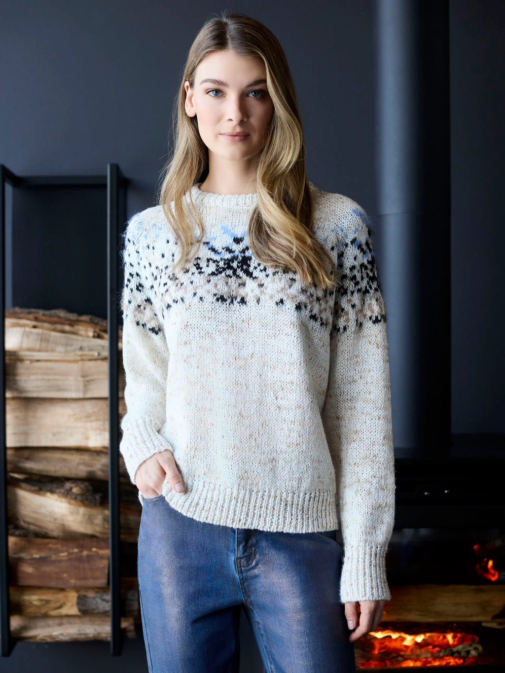 Foiled Bootcut Jeans - Roseblue